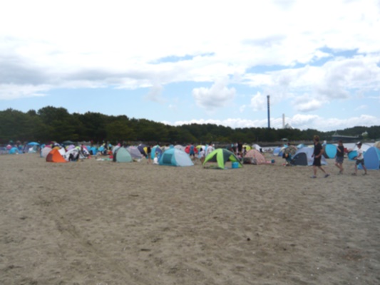 海の公園潮干狩り