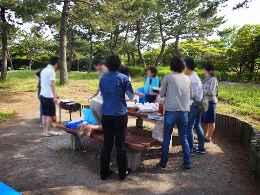 海の公園バーベキュー